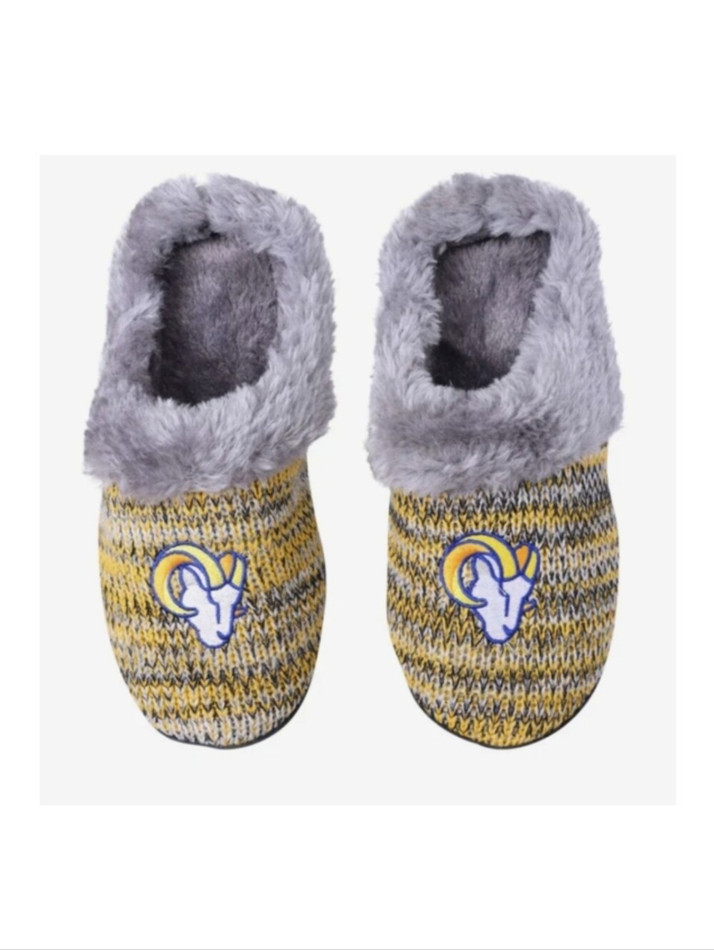 NWOT LA Rams Women's Peak Slide Slippers - Size Small (5-6)